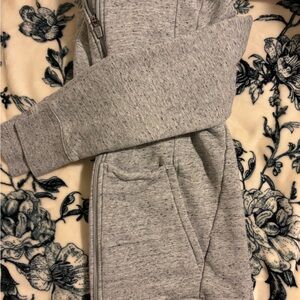 Figs Gray Zip-Up Nursing Hoodie